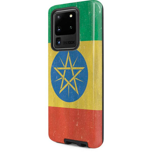 Ethiopia Flag Distressed Galaxy S20 Ultra 5G Pro Case